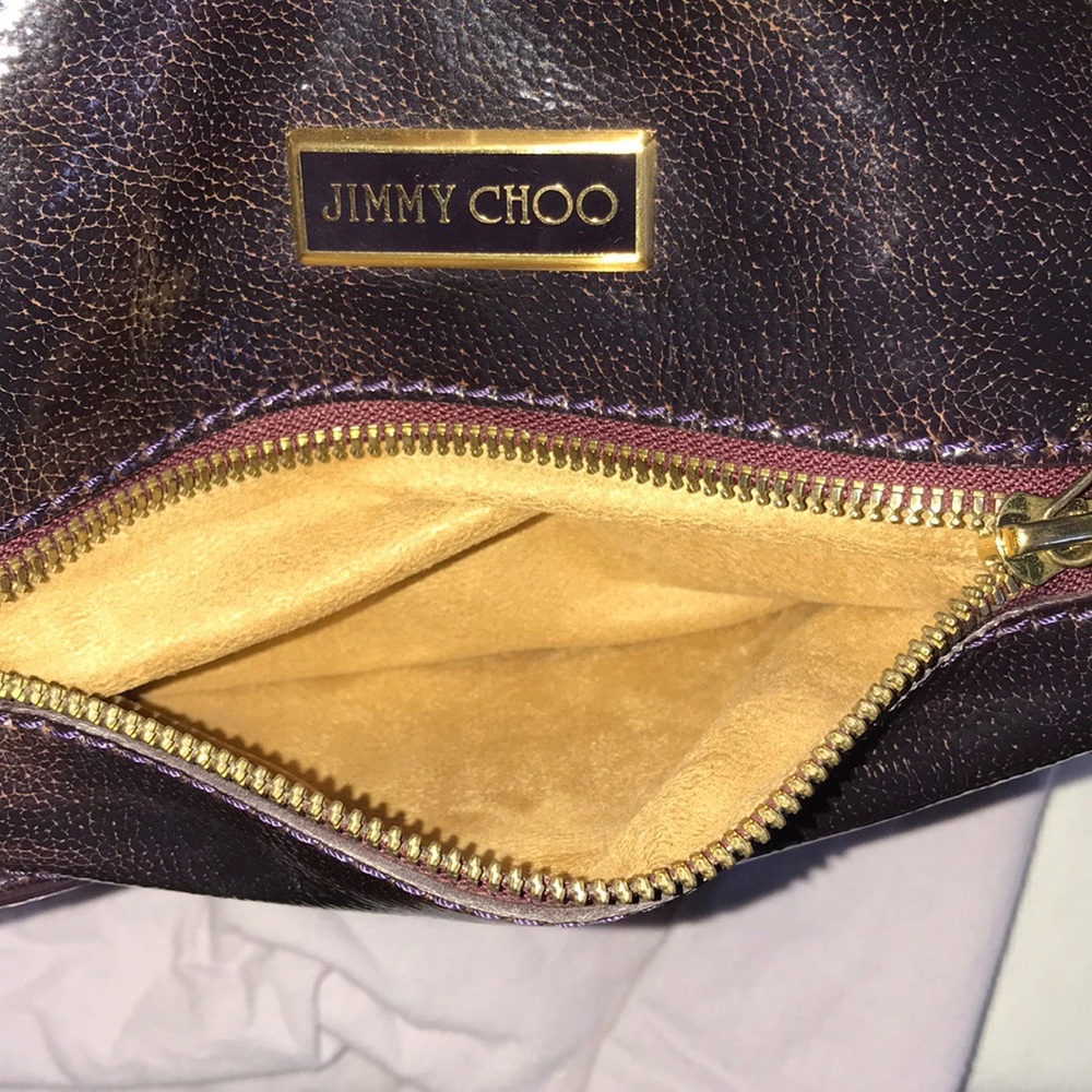 💯 Authentic Jimmy Choo Maddy Patent Leather Bag - Picture 8 of 12